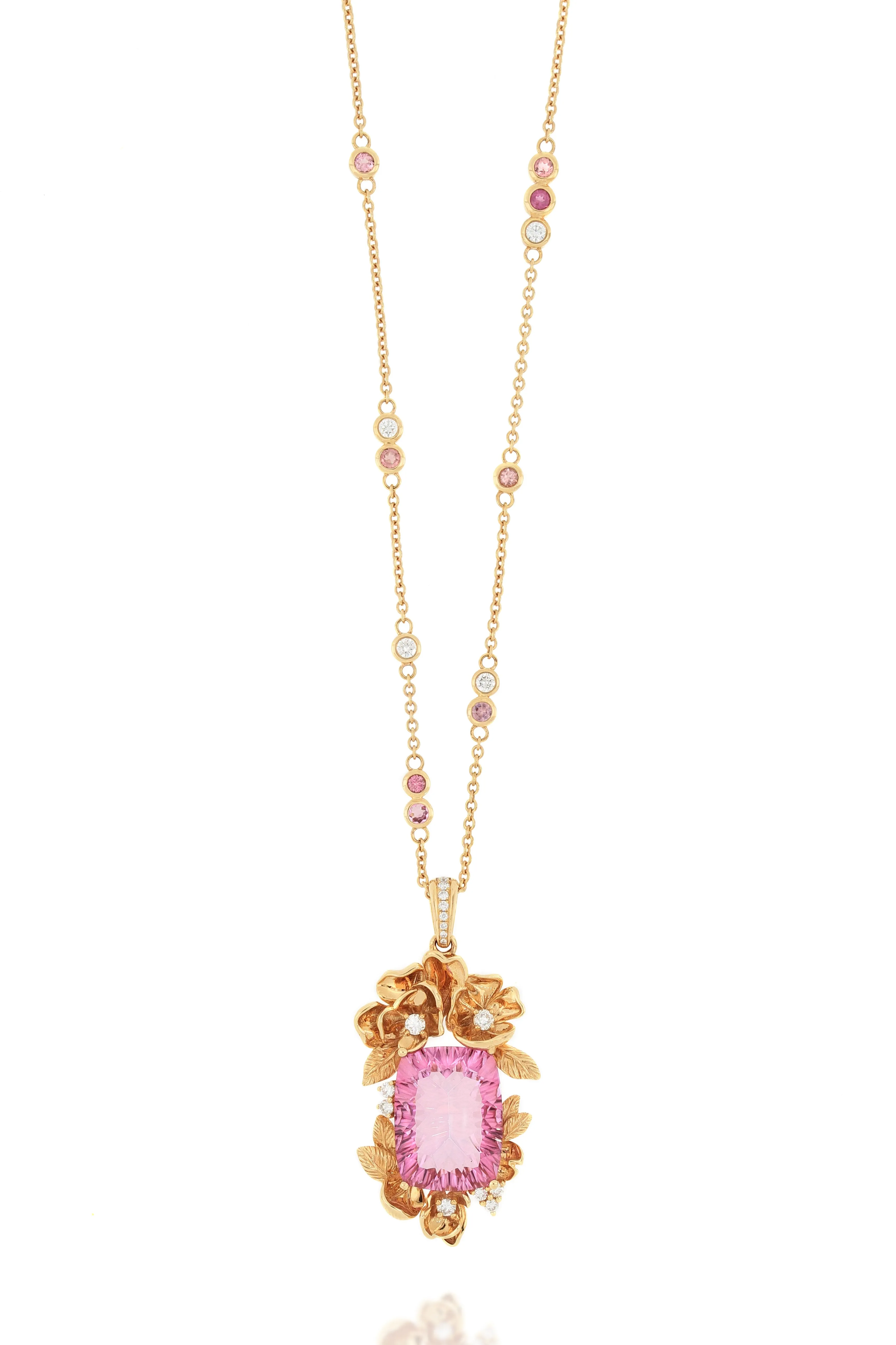 18K Gold Topaz Necklace