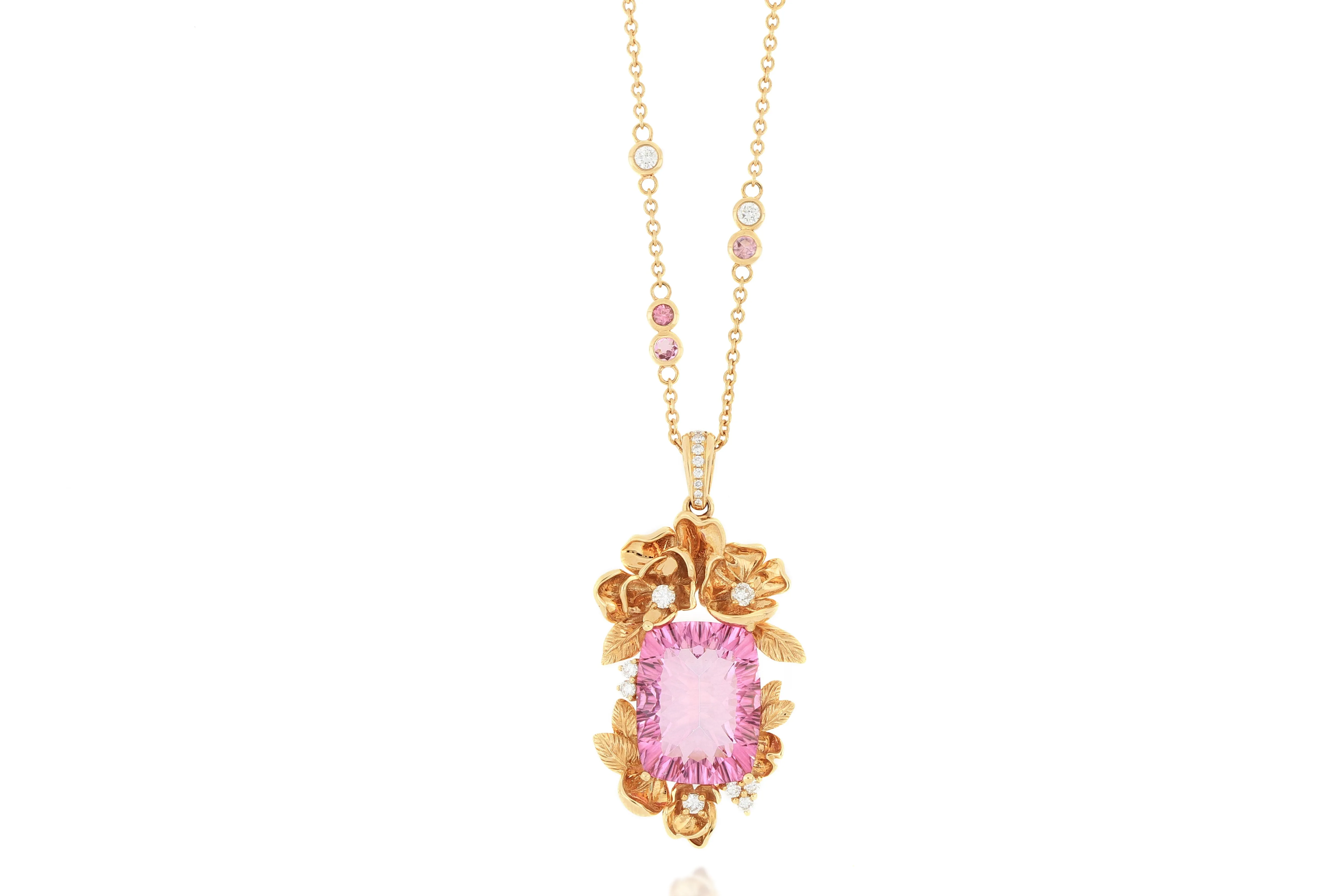 18K Gold Topaz Necklace