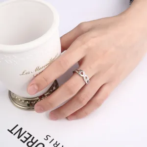 925 Sterling Silver Infinity Rings for Women Endless Love Symbol Wedding Ring Fashion Jewelry Gift for Mother JEWEL DIVINE