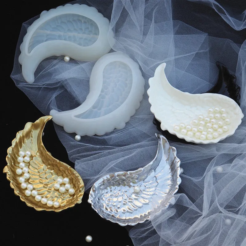 Angel Wings Resin Trinket Jewelry Dish Mold DIY