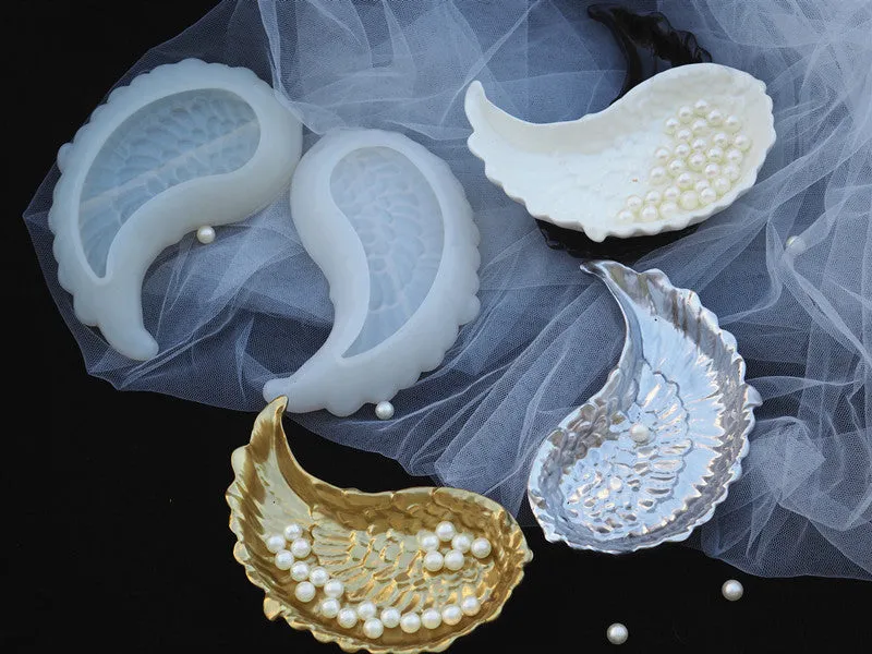 Angel Wings Resin Trinket Jewelry Dish Mold DIY