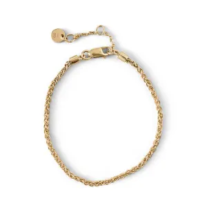 Braided Bracelet, 9kt Yellow Gold