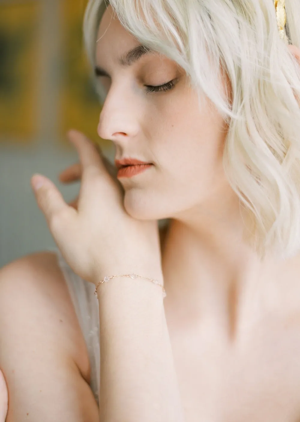 CASEY Crystal Link Bridal Bracelet