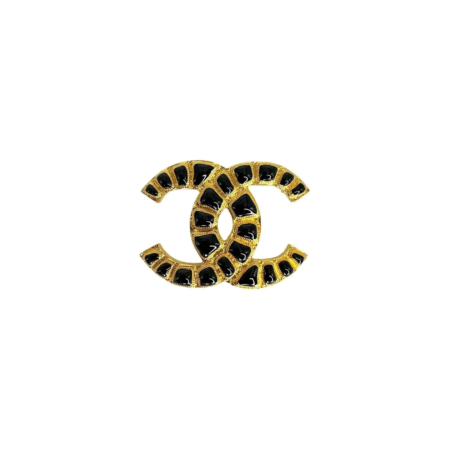 Chanel CC Enamel Brooch Pin