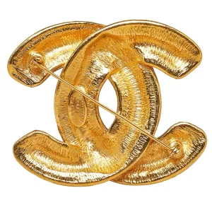 CHANEL CC Quilted Brooch Costume Brooch