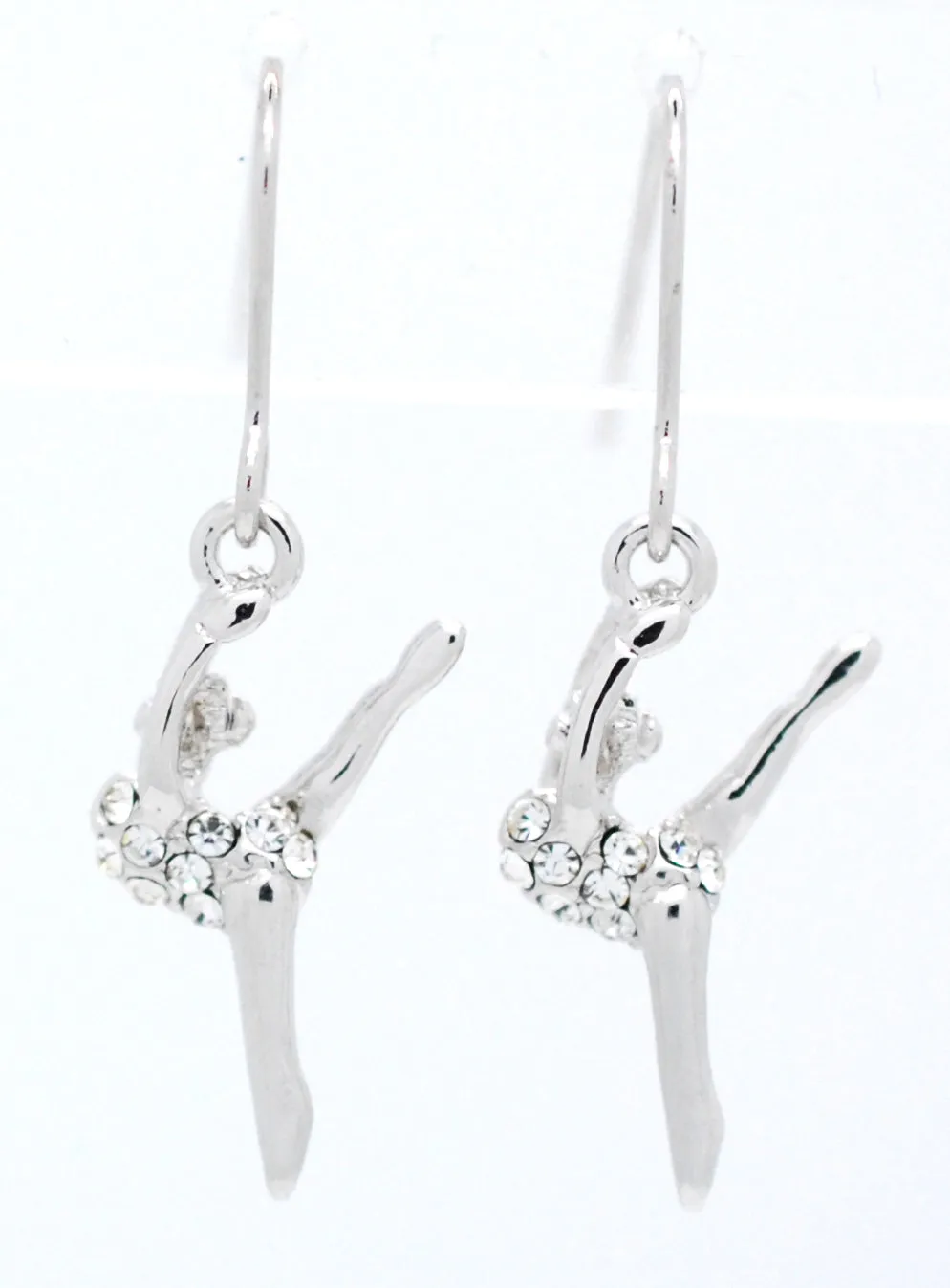 Gymnast Dancer DANGLE Earrings - Leg Up