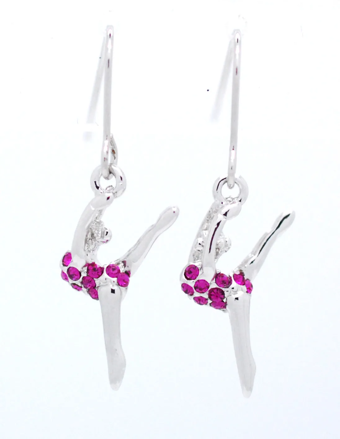 Gymnast Dancer DANGLE Earrings - Leg Up
