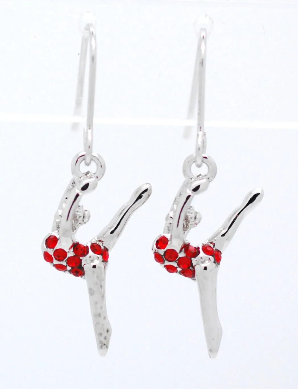 Gymnast Dancer DANGLE Earrings - Leg Up