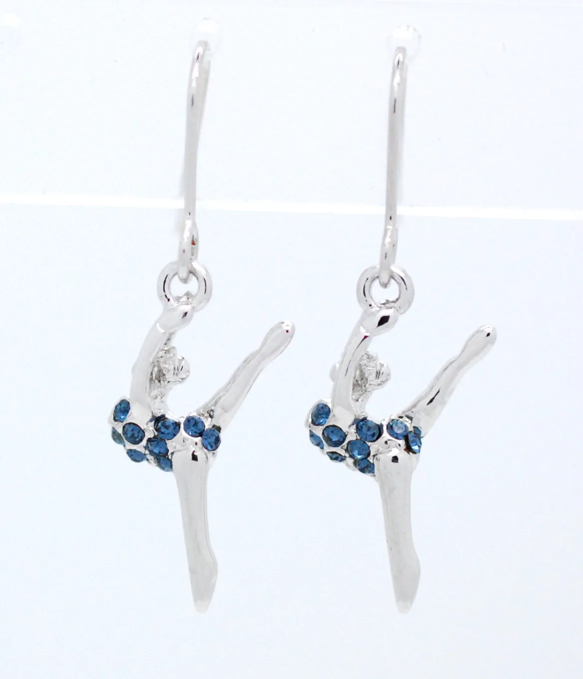 Gymnast Dancer DANGLE Earrings - Leg Up
