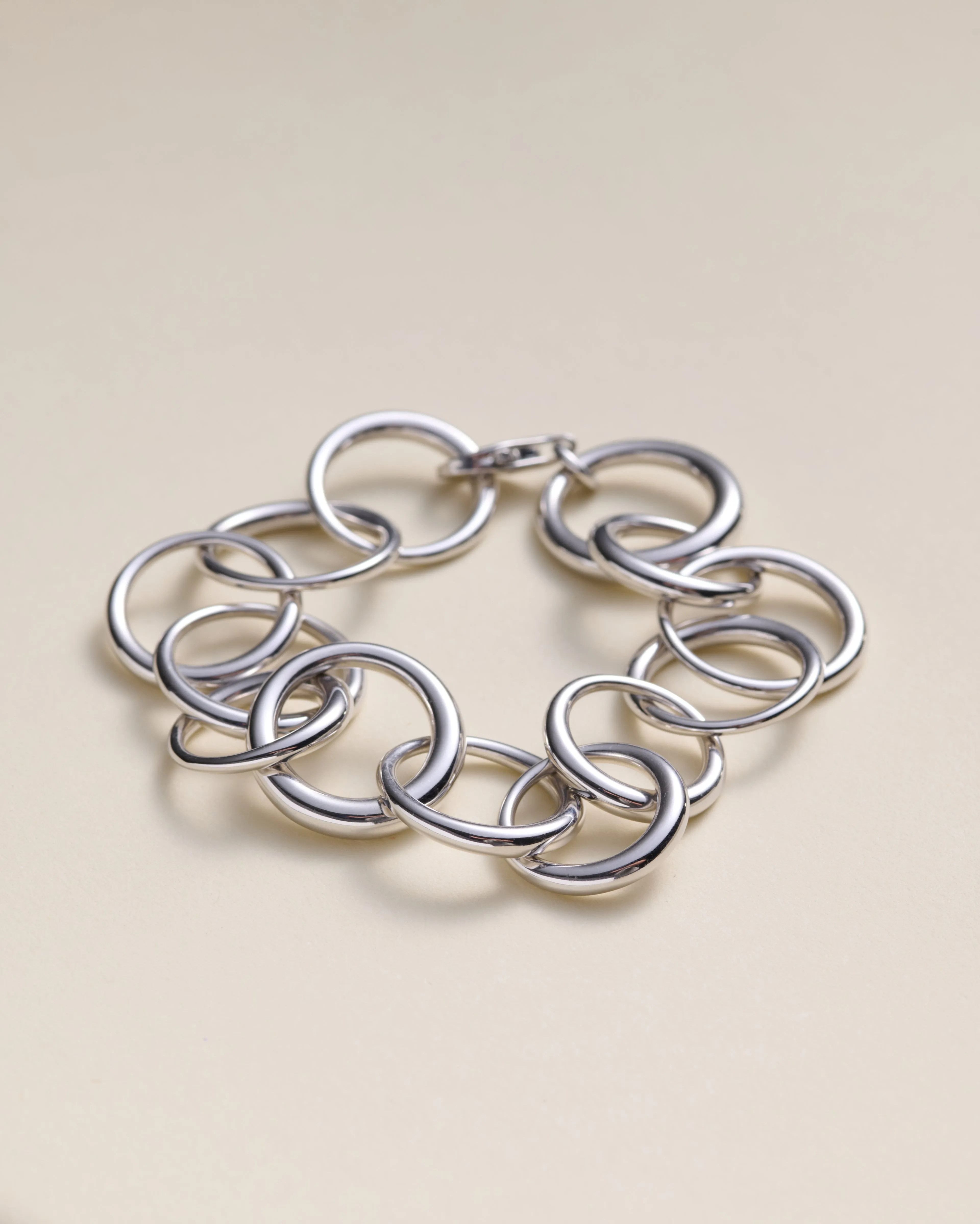 Indy Circle Link Bracelet 925 Recycled Sterling Silver