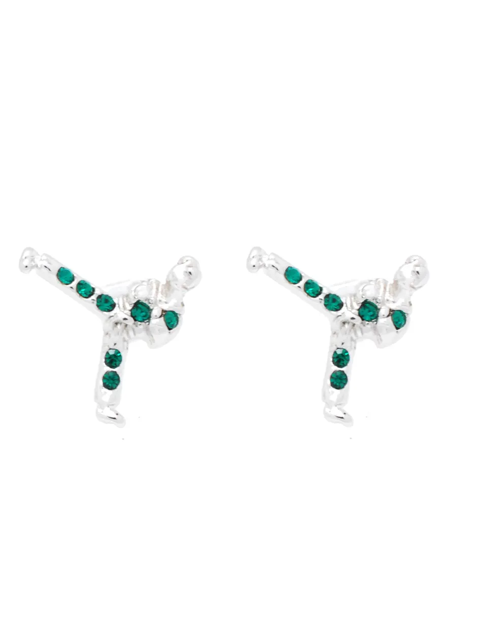 Karate Taekwondo Martial Arts POST Earrings