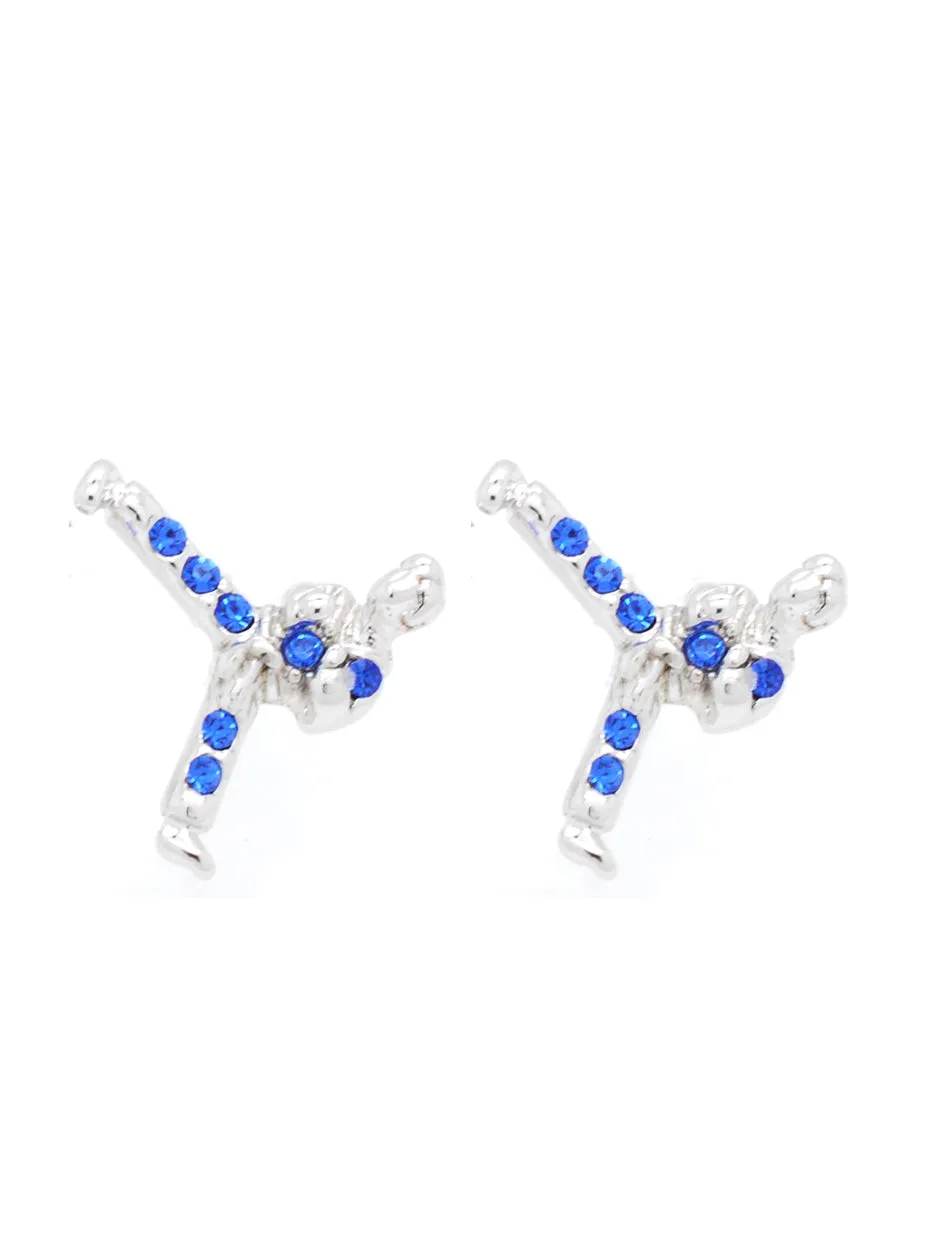Karate Taekwondo Martial Arts POST Earrings