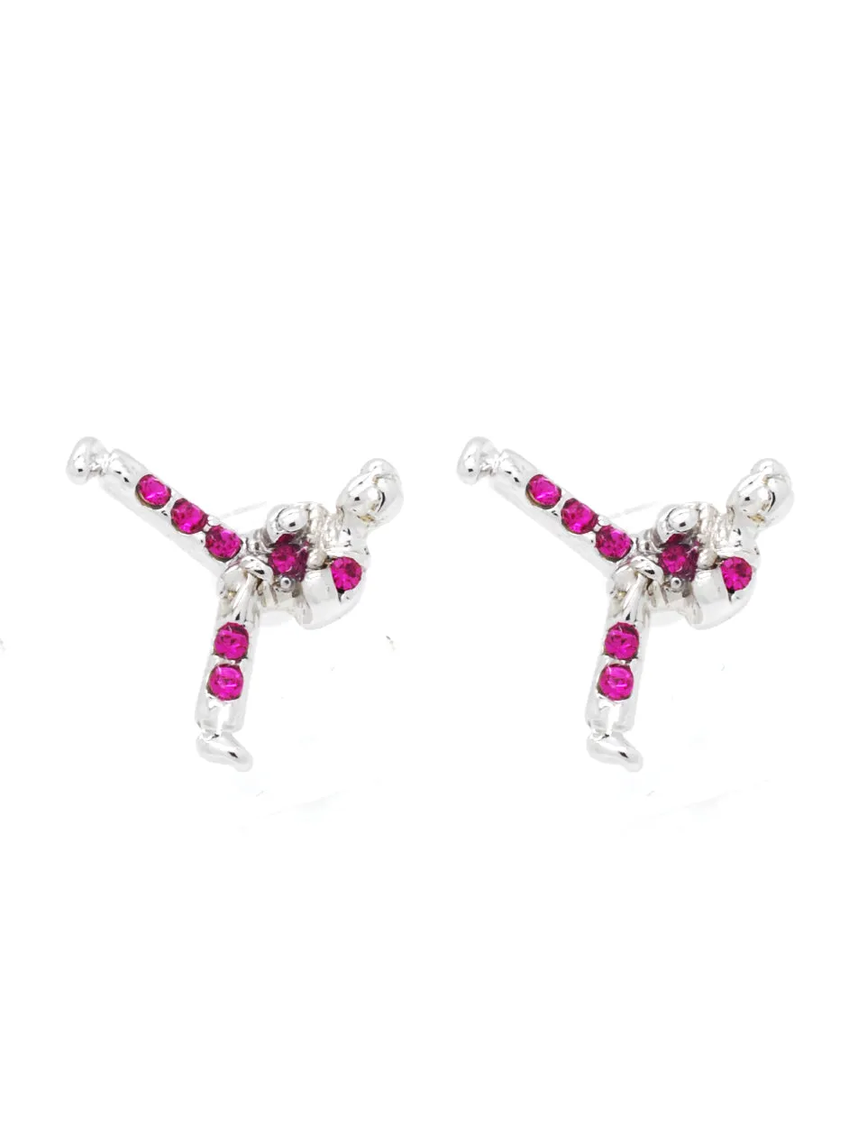 Karate Taekwondo Martial Arts POST Earrings