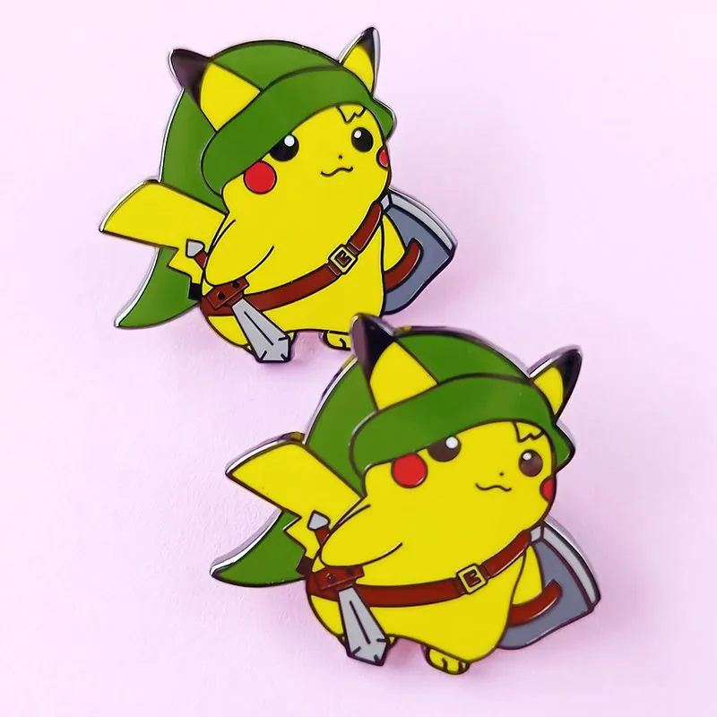 Kawaii Pikachu Cartoon Brooch
