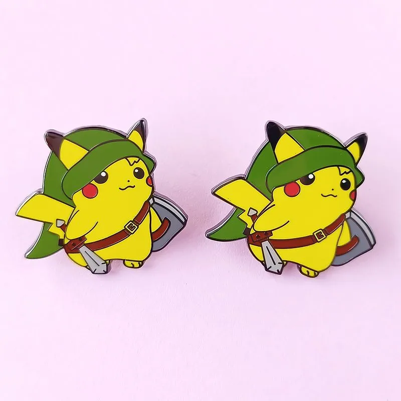 Kawaii Pikachu Cartoon Brooch