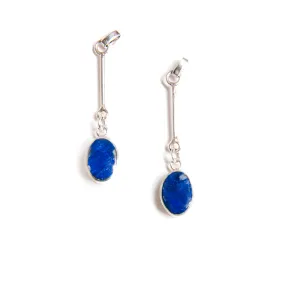 Lapis Lazuli Atzi Earrings | Handcrafted Jewelry | Crafted in Chile