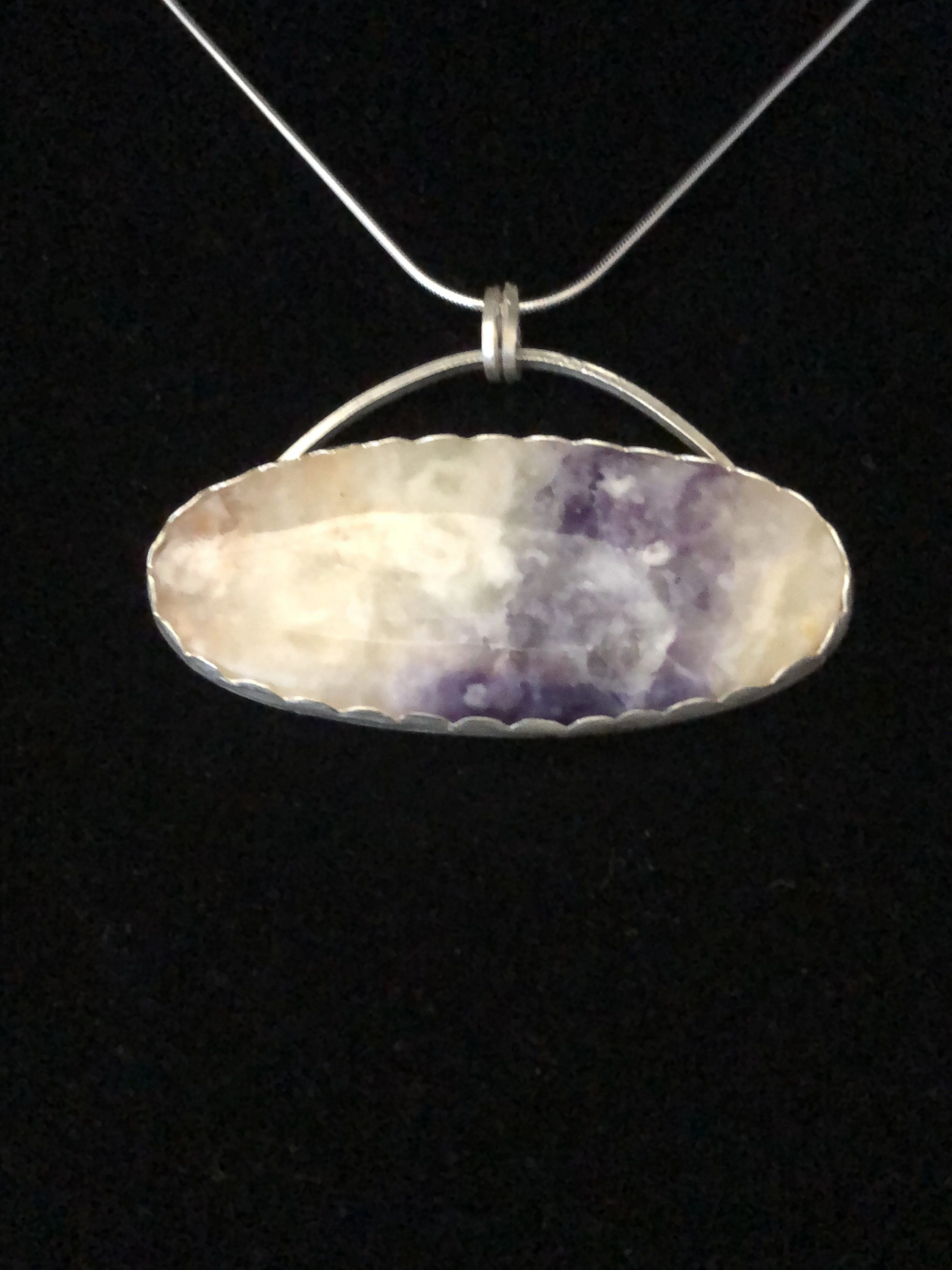 Mexican Morado Opal in Sterling/Fine silver