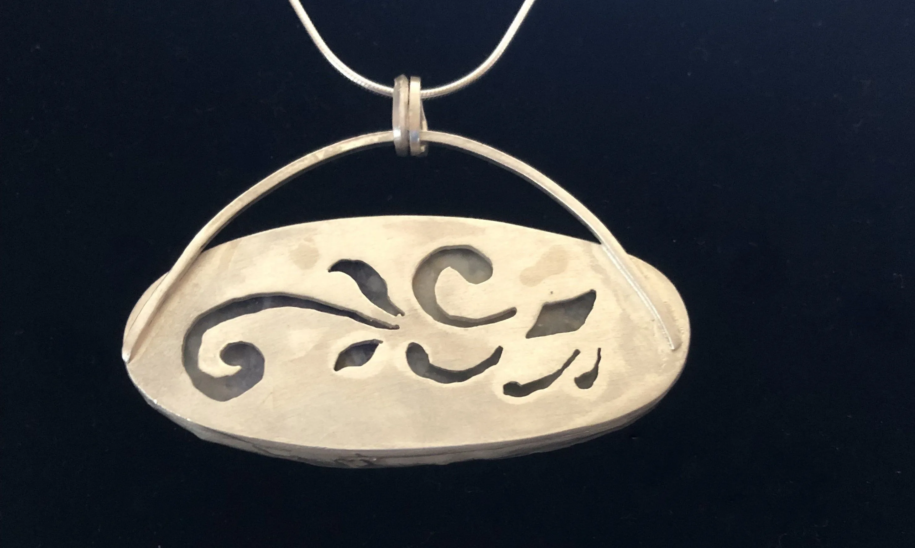 Mexican Morado Opal in Sterling/Fine silver