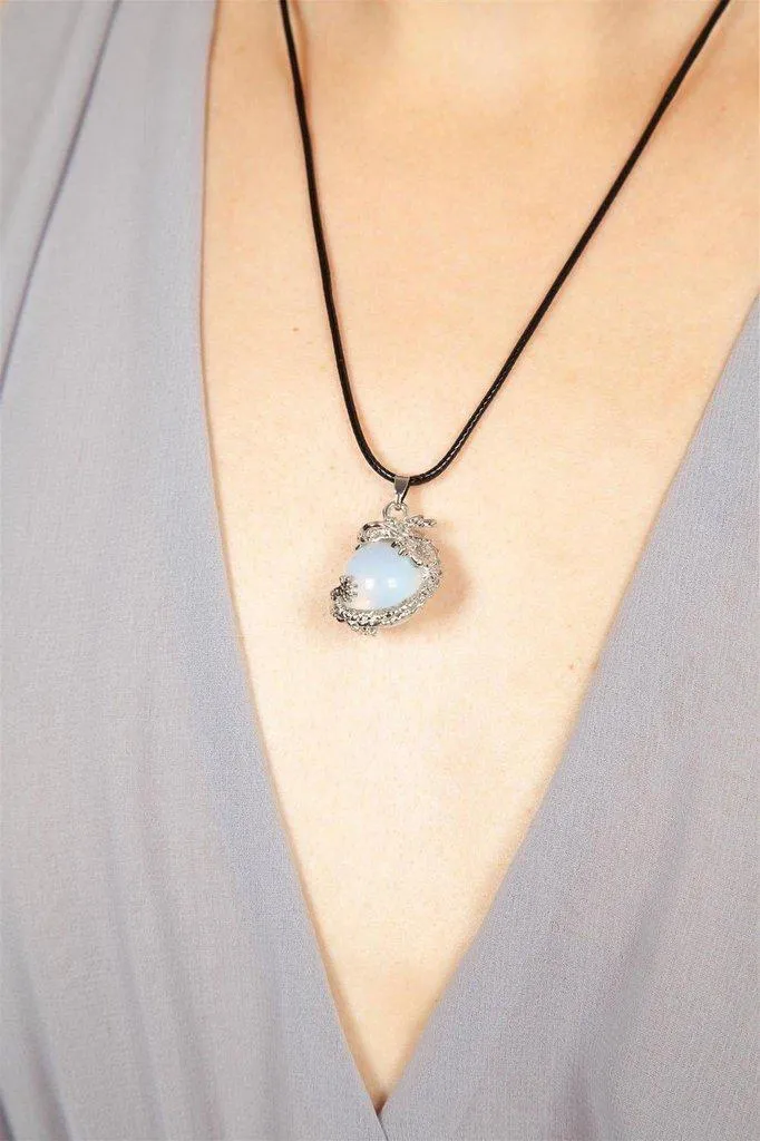Opal Dragon Necklace