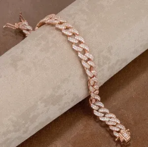 Pave Miami Cuban Chain Bracelet