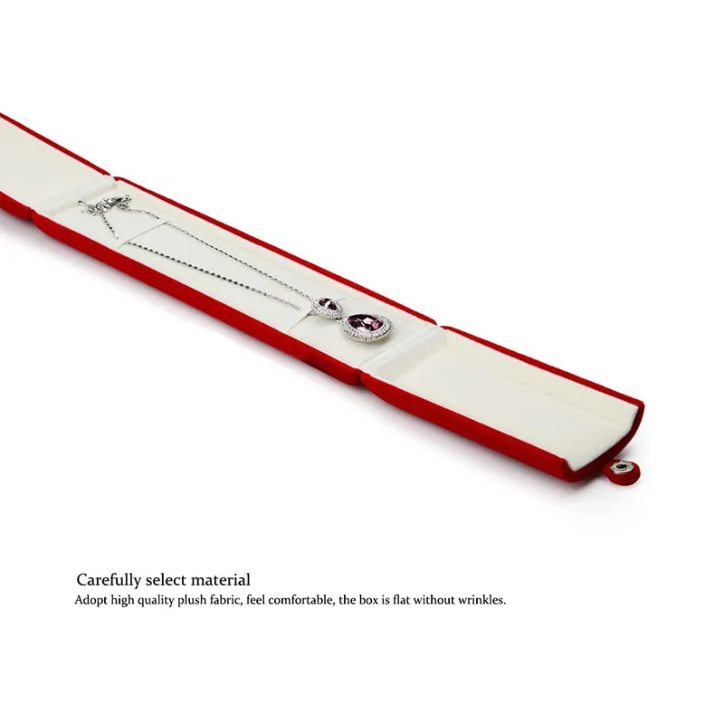 Red Velvet Bracelet/Chain Jewelry Gift Box H02804