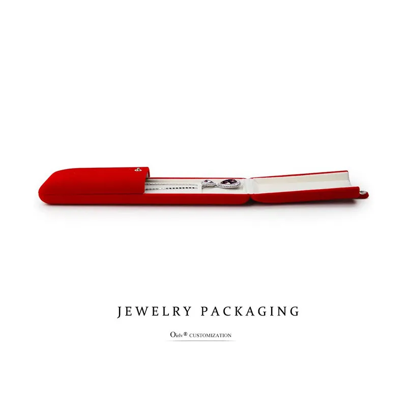 Red Velvet Bracelet/Chain Jewelry Gift Box H02804