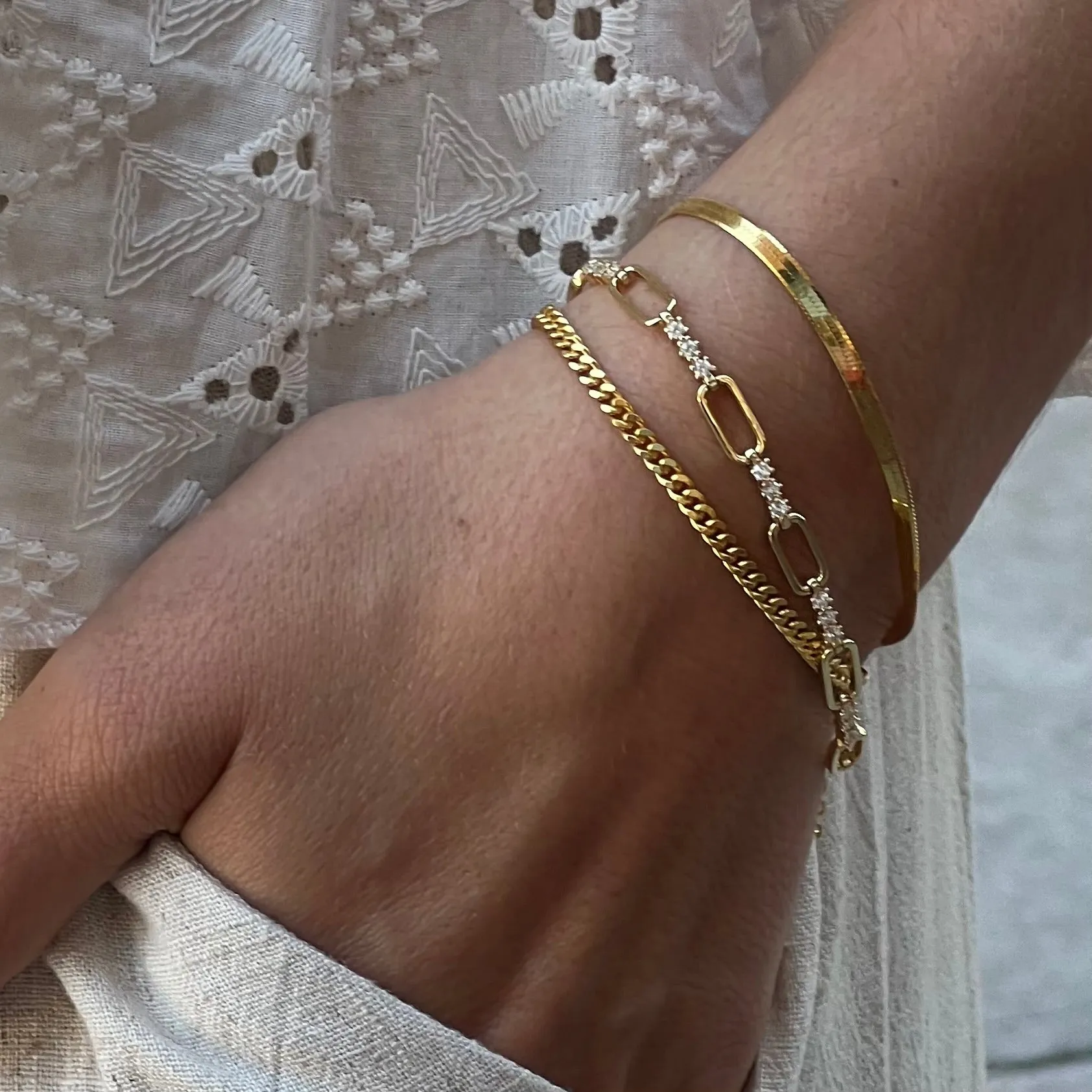 SOLEIL CHAIN BRACELET GOLD