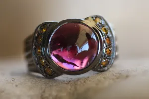 Tourmaline Sapphire and Ruby ring