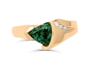 Tourmaline TrillionCut Ring