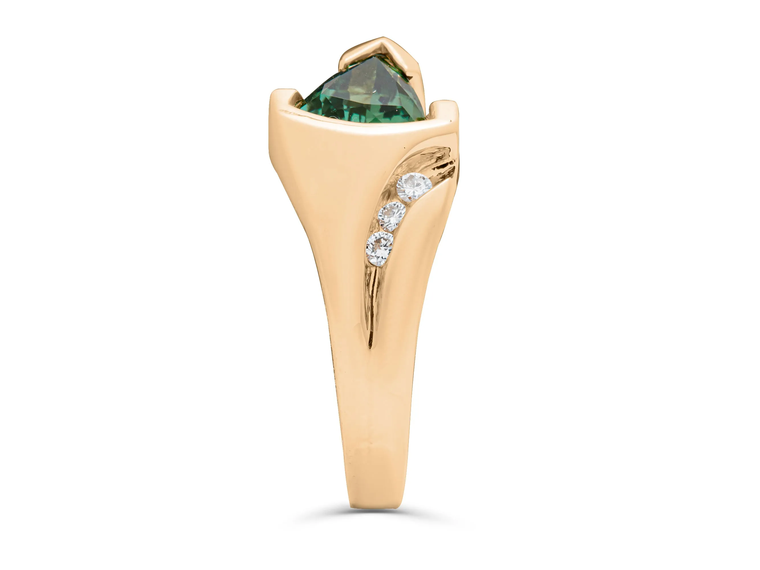 Tourmaline TrillionCut Ring
